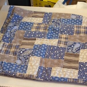 2 XL Pillow covers, quilted, 100% cotton, Patchwork